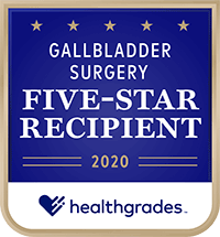 Healthgrades Gallbladder Surgrery Five-Star Recipient 2020