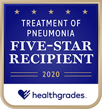 Healthgrades Treatment of Pneumonia Five-Star Recipient 2020