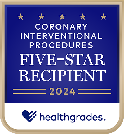 Healthgrades Coronary Interventional Procedures 5-Star Recipient 2024