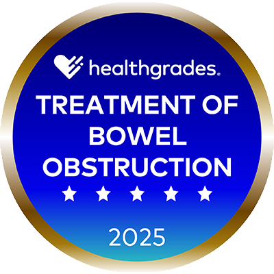 Healthgrades Treatment of Bowel Obstruction 5-Star Award 2025