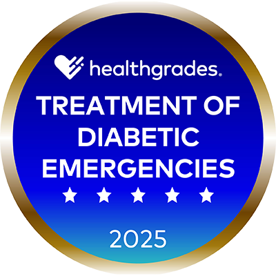 Healthgrades Treatment of Diabetic Emergencies 5-Star Award 2025